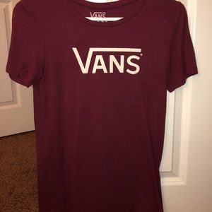 VANS maroon t-shirt